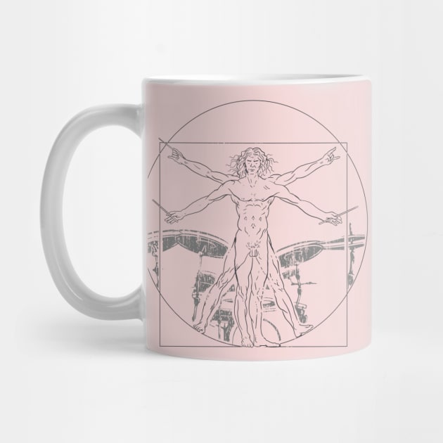 Vitruvian Drummer Da Vinci by Printroof